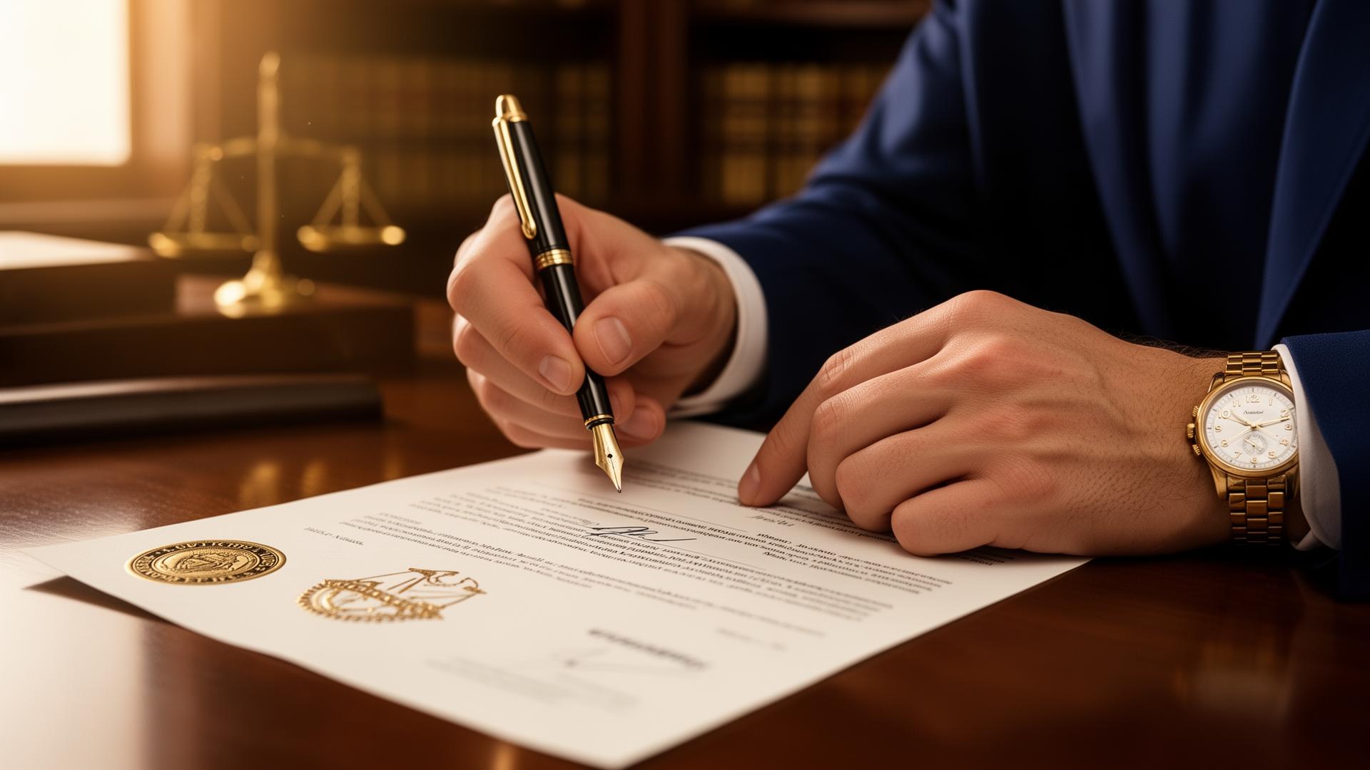 Firma de instrumento notarial
